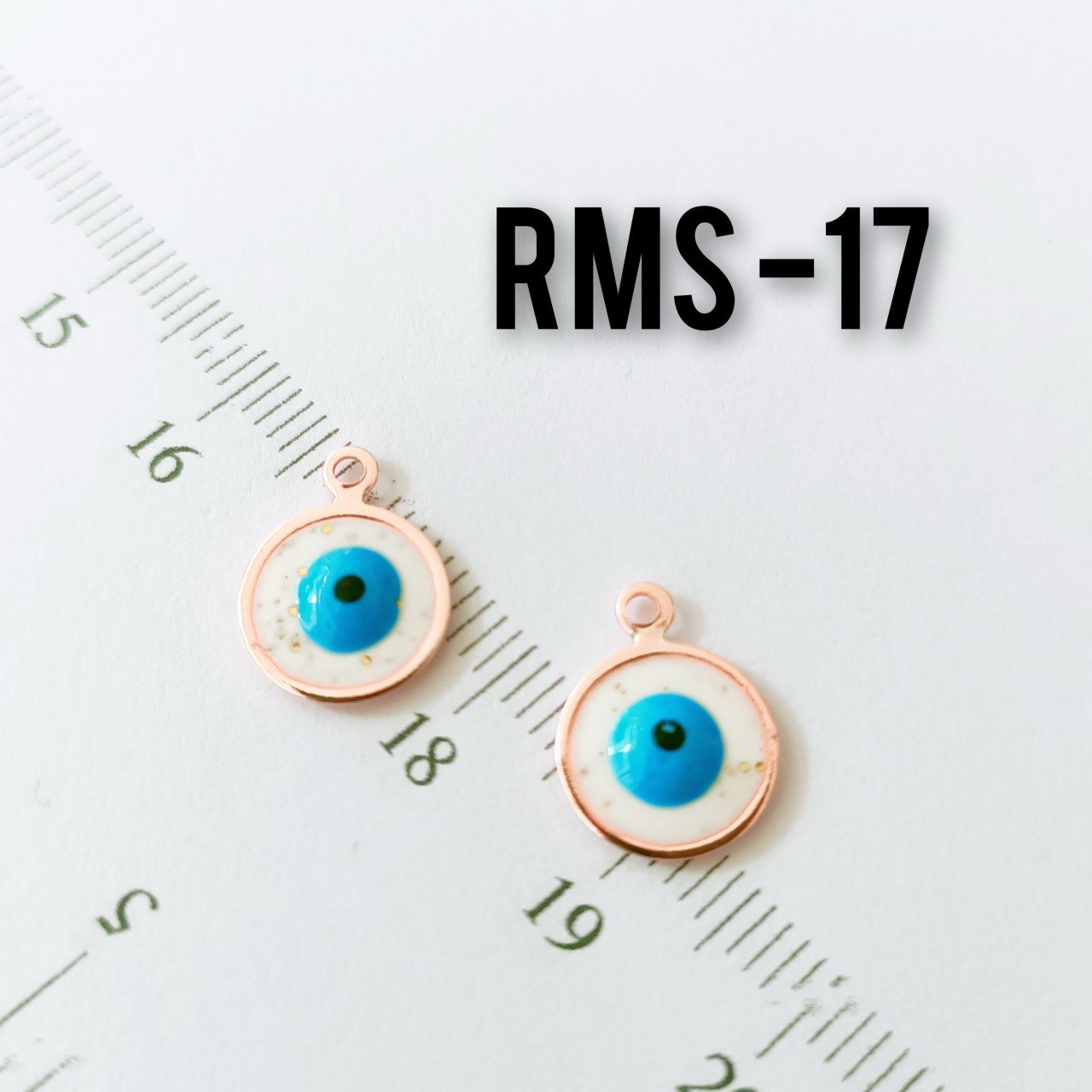 RMS-17 Rose Kaplama Simli Mineli Göz