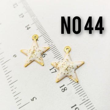 AMS-044 Altın Kaplama Simli Mineli Yıldız