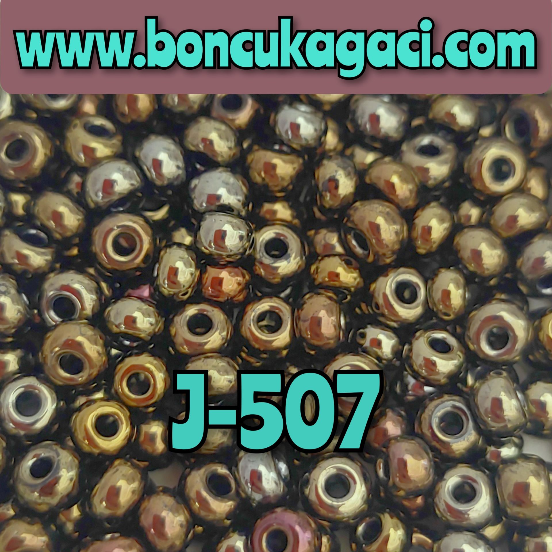 J-507 Alacalı Antik Yeşil Preciosa Jabloneks Kum Boncuk 6/0 (4mm)