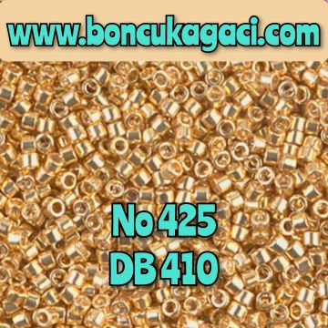 NO:425 Miyuki Delica Boncuk 11/0 DB0410 Galvaniz Kaplama Altın