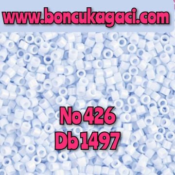NO:426 Miyuki Delica , Miyuki Boncuk 11/0 DB1497 Açık (Kutup) Mavi