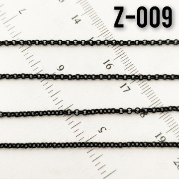 No : 009 Siyah Renk Doc Miyuki Zinciri 2 mm