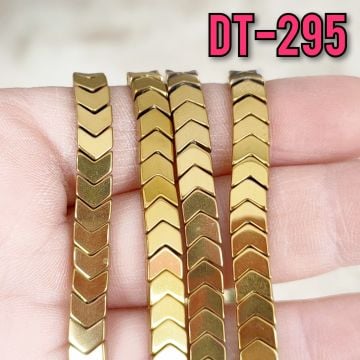 DT-295 Çavuş Hematit Parlak Açık Bakır Doğaltaş 6 x 3 mm