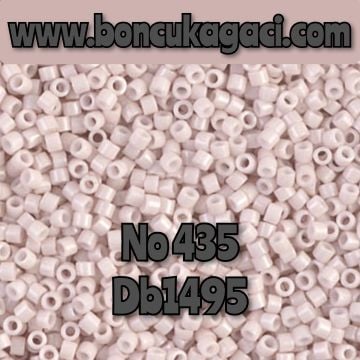 NO:435 Miyuki Delica , Miyuki Boncuk 11/0 DB1495 Opak Şampanya Pembe