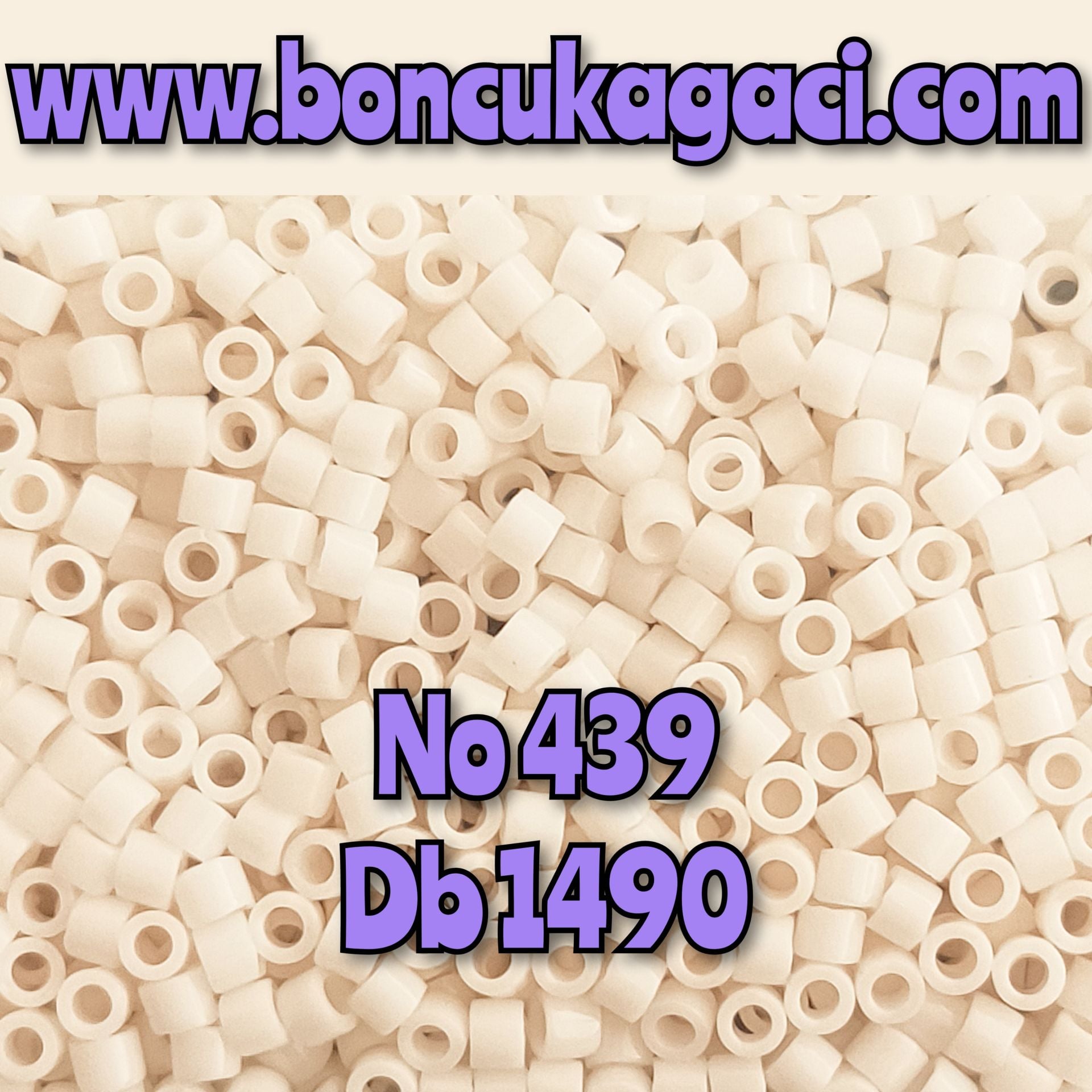 NO:439 Miyuki Delica Boncuk 11/0 DB1490 Opak Porselen Beyaz
