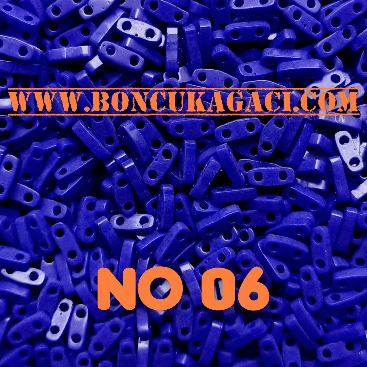 No: 06 Miyuki Quarter Tila , Çeyrek Tila Boncuk QTL414 Saks Mavi 5 gr