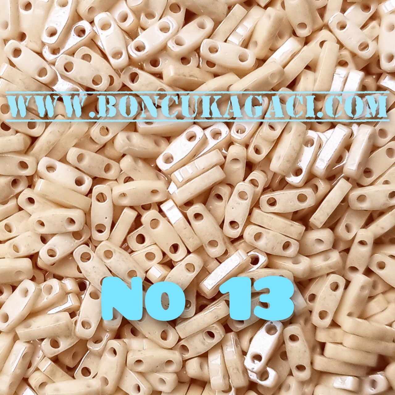 No: 13 Miyuki Quarter Tila , Çeyrek Tila Boncuk QTL593 Bej 5 gr