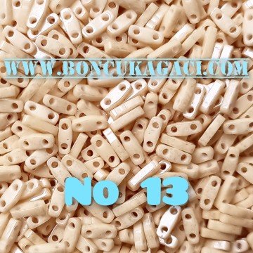 No: 13 Miyuki Quarter Tila , Çeyrek Tila Boncuk QTL593 Bej 5 gr