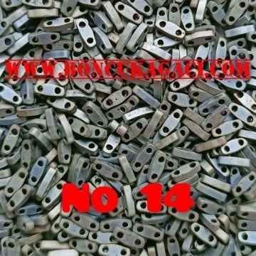 No: 14 Miyuki Quarter Tila , Çeyrek Tila Boncuk QTL2002 Mat Hareli Gri 5 gr