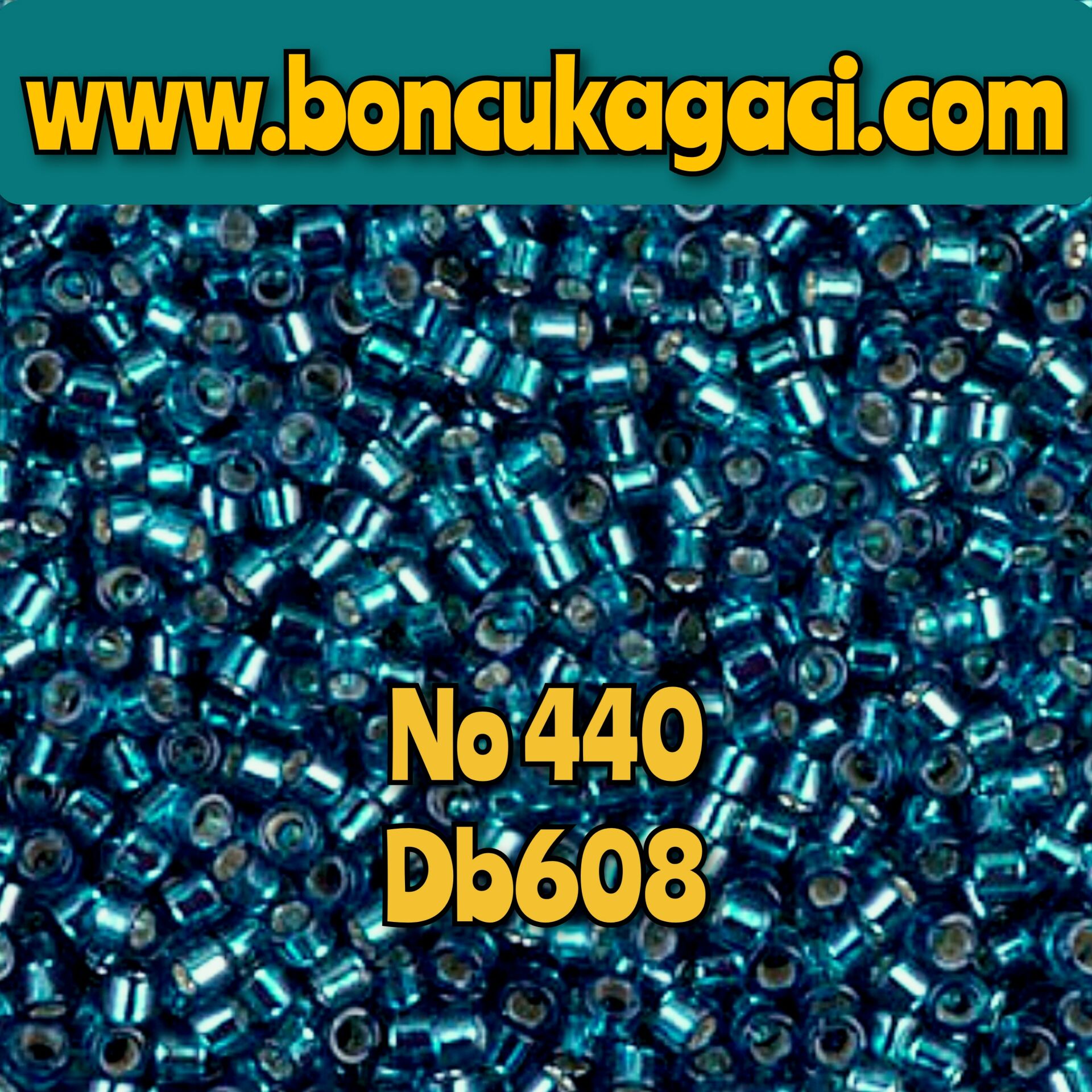 NO:440 Miyuki Delica , Miyuki Boncuk 11/0 DB0608 Kristal Zirkon Turkuaz