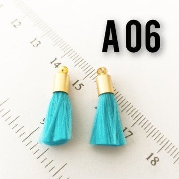 A06 Turkuaz Mavi Miyuki Püskülü