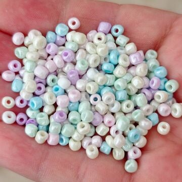 DKM-02 6/0 Düzensiz Kum Boncuk Soft Karışık Renk 50 gr