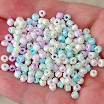 DKM-02 6/0 Düzensiz Kum Boncuk Soft Karışık Renk 50 gr