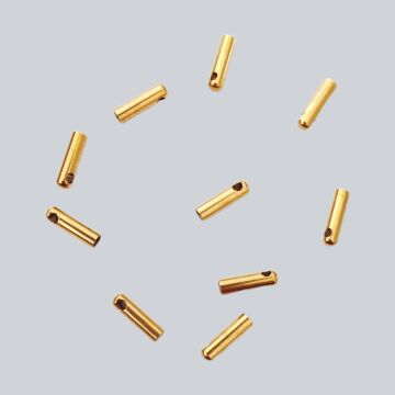 ÇLA-94 A Kalite Kaplama Altın Renk 316L Cerrahi Çelik Kapsül Kapama 1 mm (İç Çap)