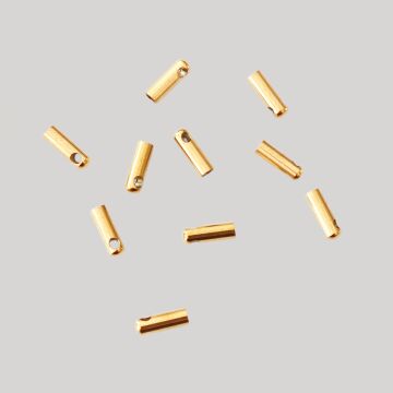 ÇLA-96 A Kalite Kaplama Altın Renk 316L Cerrahi Çelik Kapsül Kapama 1.5 mm (İç Çap)