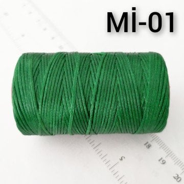 Mi-01 Koyu Yeşil Mumlu İp 1 mm