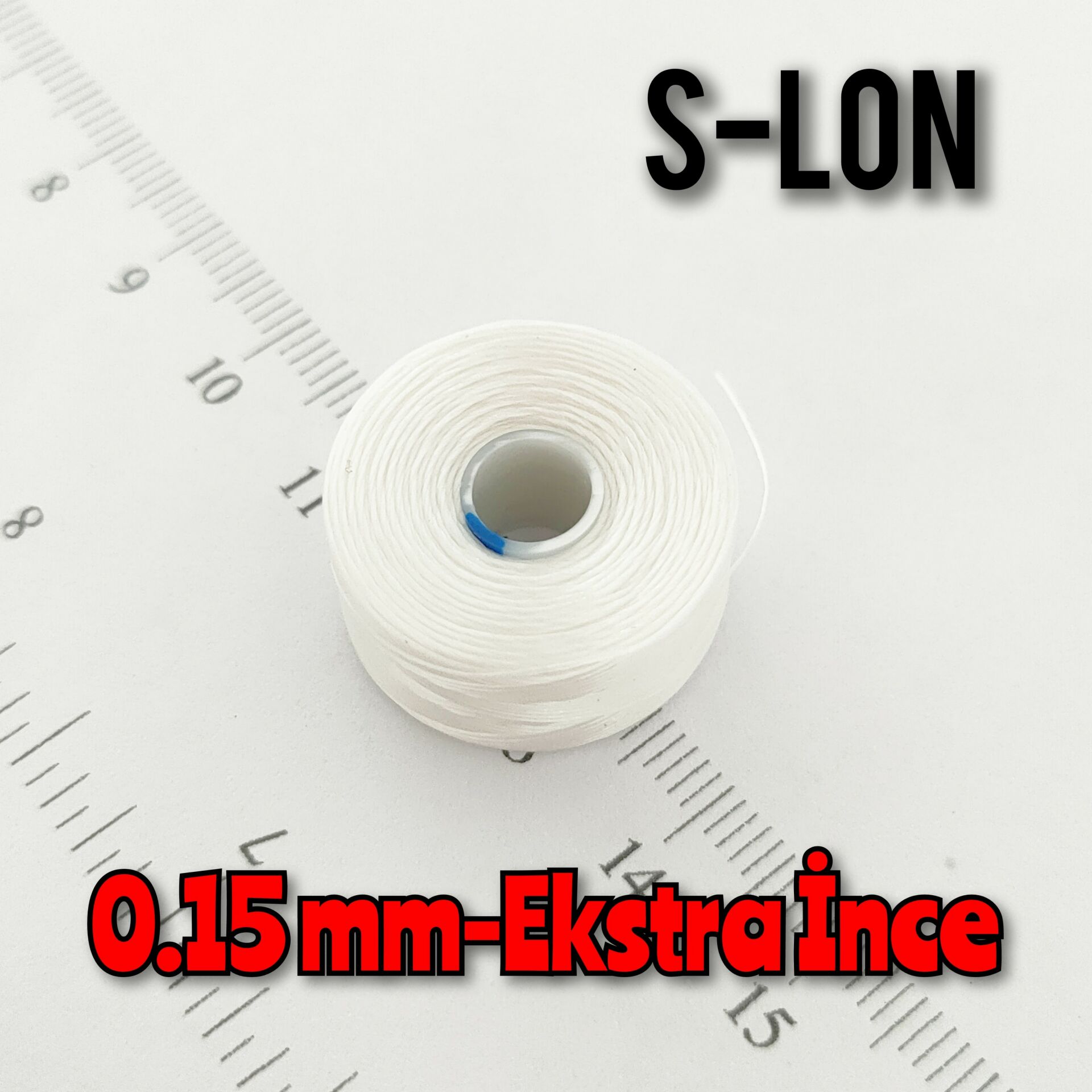 No-11 S-Lon Amerikan Boncuk İpi Beyaz 0.15 mm