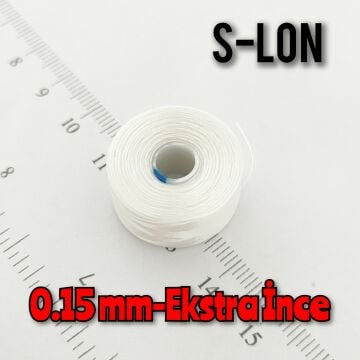 No-11 S-Lon Amerikan Boncuk İpi Beyaz 0.15 mm