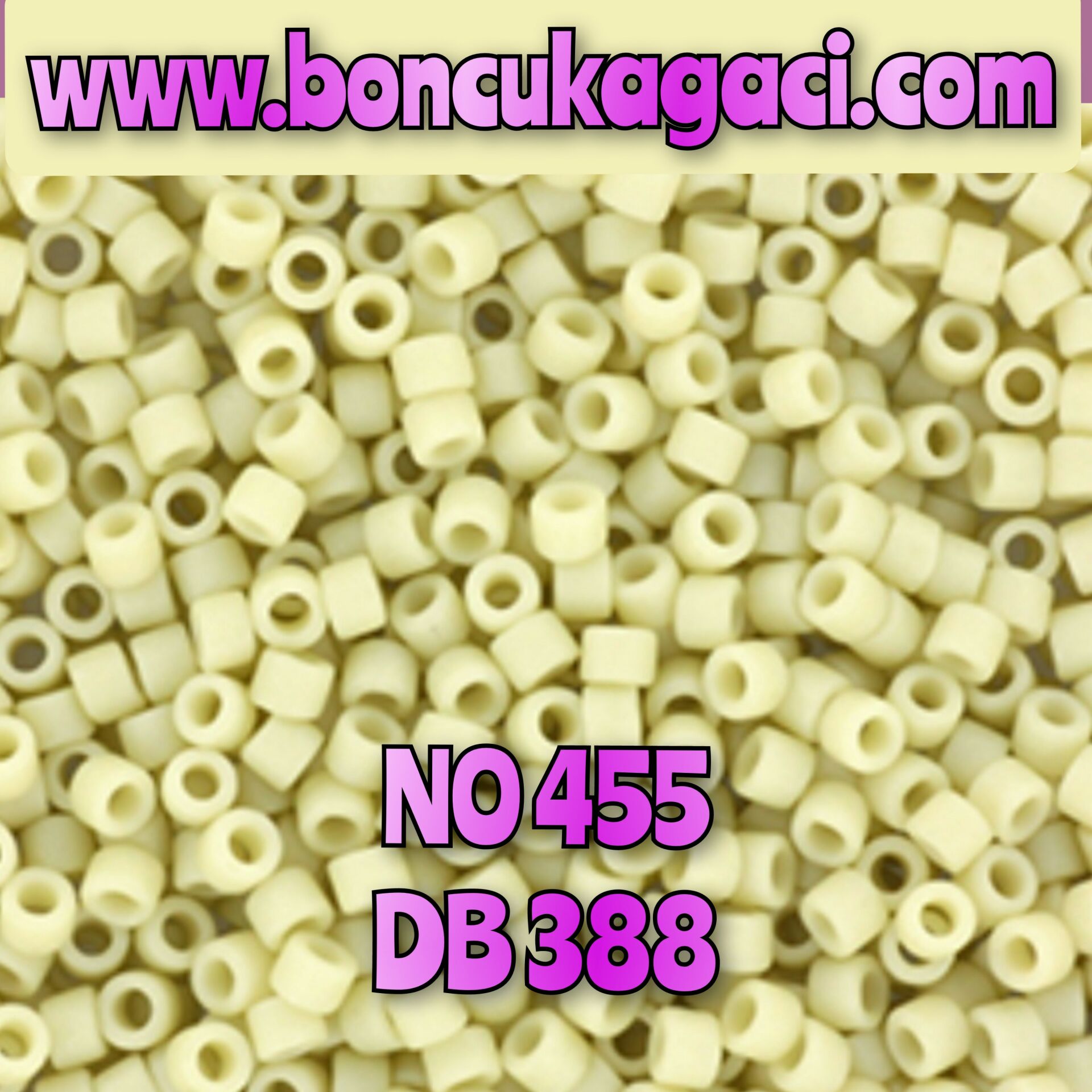 NO:455 Miyuki Delica , Miyuki Boncuk 11/0 DB 388 Opak Mat Kemik