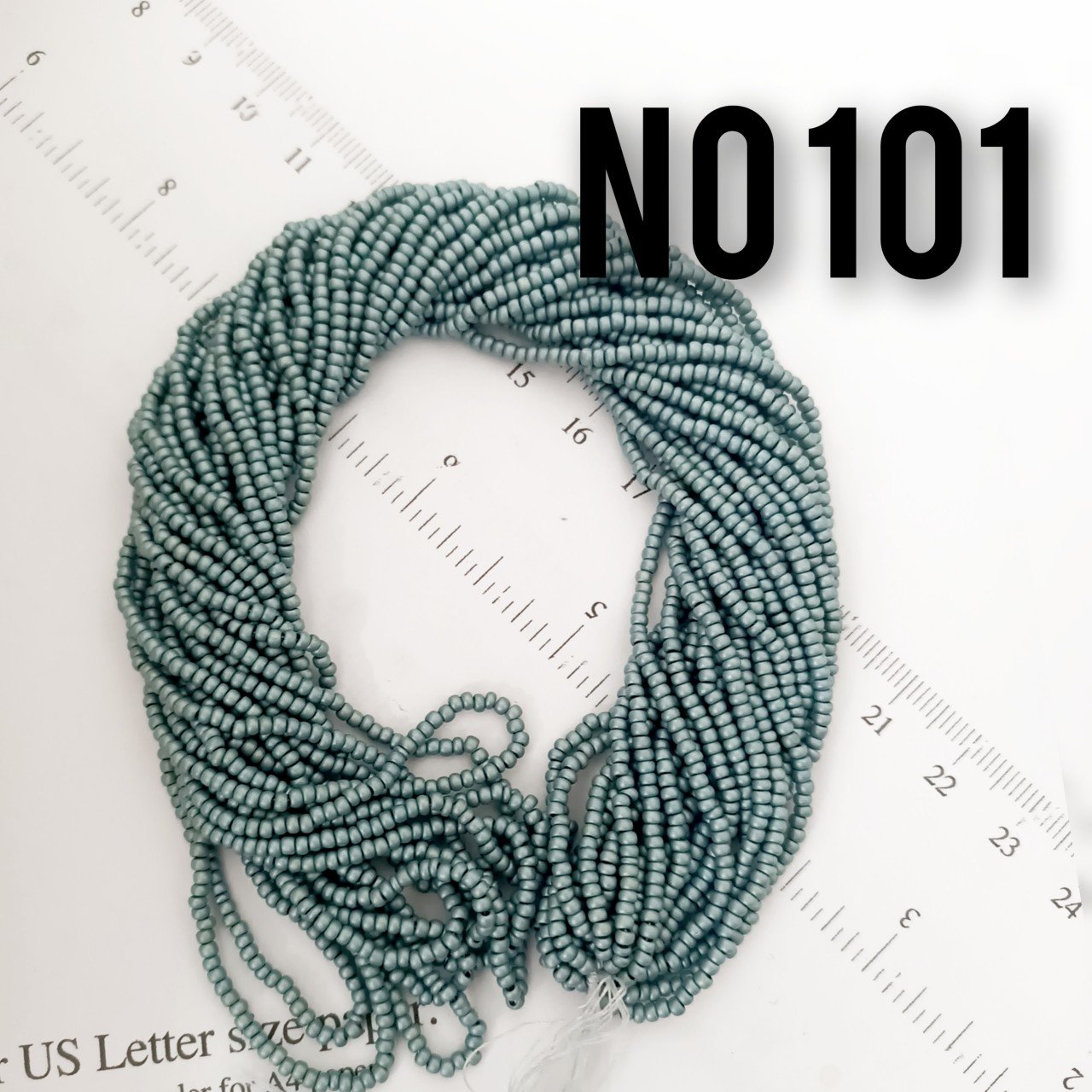 No: 101 Mat Fırınlanmış Koyu Turkuaz Preciosa Dizi Kum Boncuk 11/0