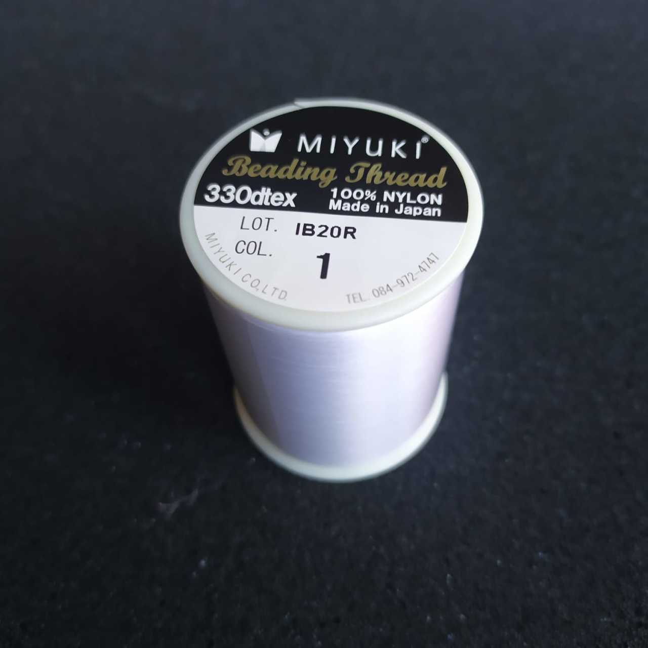 Miyuki Boncuk İpi ( Beyaz ) No : 1 - 500m (Yüksek Dayanıklı İnce Takı İpi)