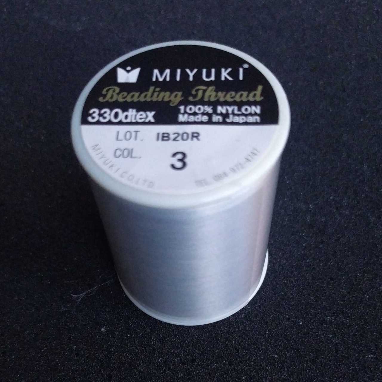 Miyuki Boncuk İpi ( Gri ) No: 3 500m (Yüksek Dayanıklı İnce Takı İpi)