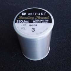 Miyuki Boncuk İpi ( Gri ) No: 3 500m (Yüksek Dayanıklı İnce Takı İpi)