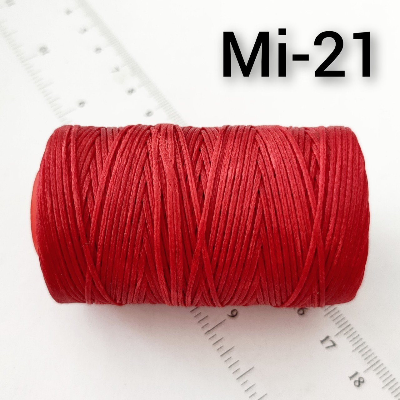 Mi-21 Kırmızı Mumlu İp 1 mm