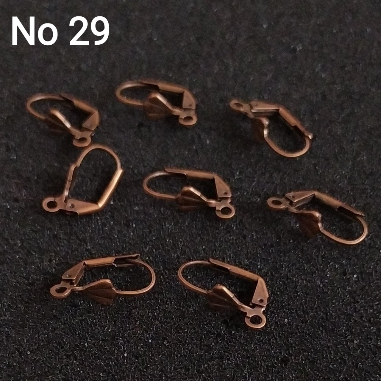 No : 29 Bakır Renk Küpe Klipsi