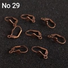 No : 29 Bakır Renk Küpe Klipsi