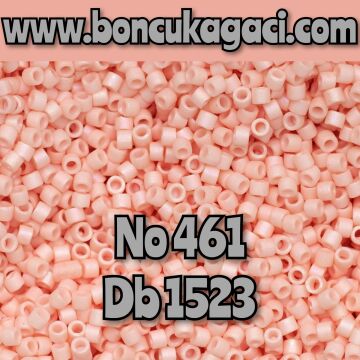 NO:461 Miyuki Delica Boncuk 11/0 DB1523 Opak Mat Açık Somon Pembe