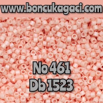 NO:461 Miyuki Delica Boncuk 11/0 DB1523 Opak Mat Açık Somon Pembe