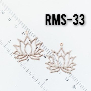 RMS-33 Rose Kaplama Bol Simli Mineli Lotus