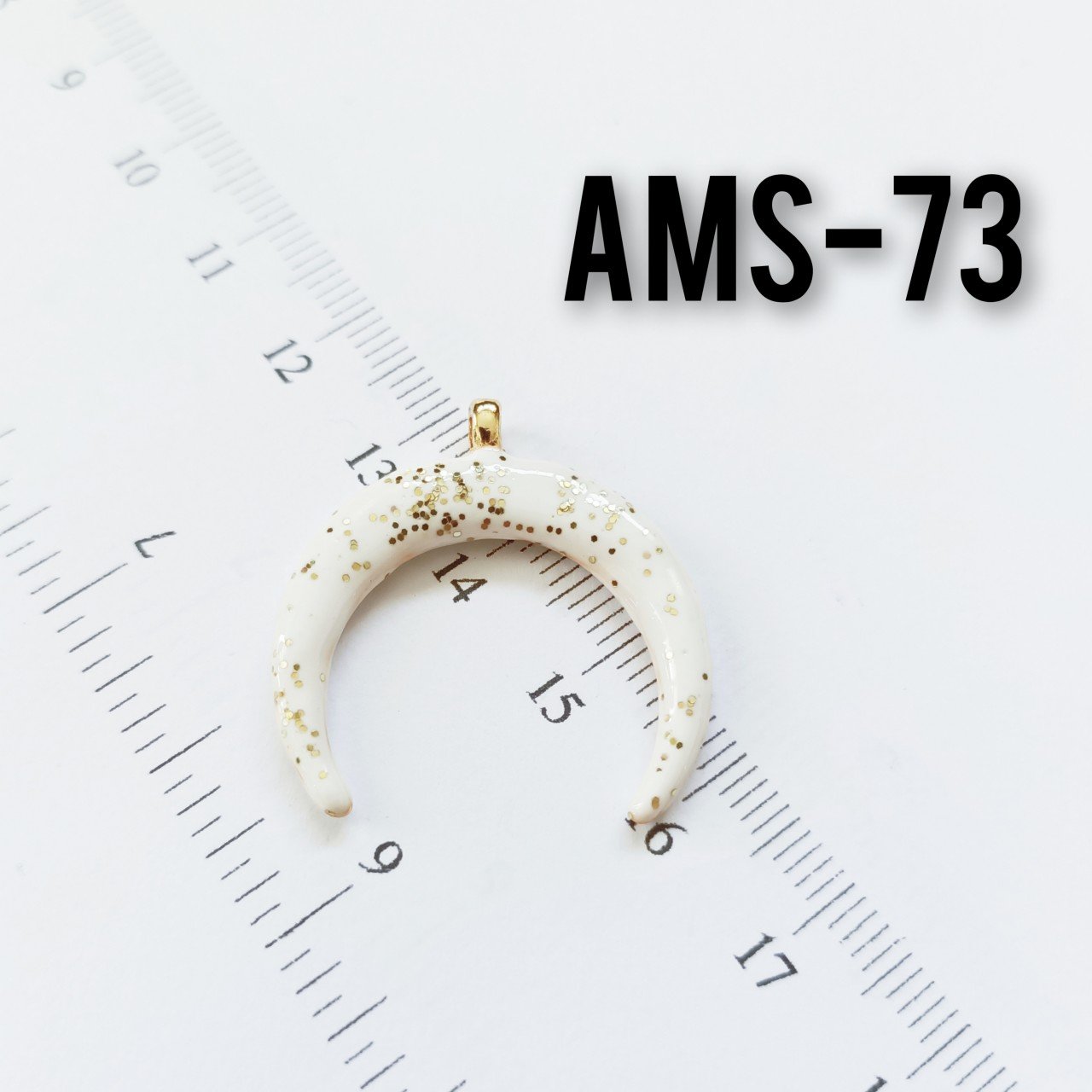 AMS-073 Altın Kaplama Simli Mineli Ay Uç