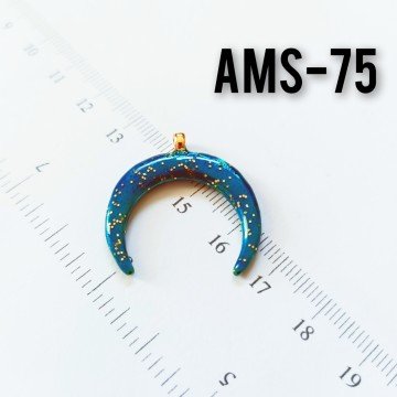 AMS-075 Altın Kaplama Simli Mineli Ay Uç