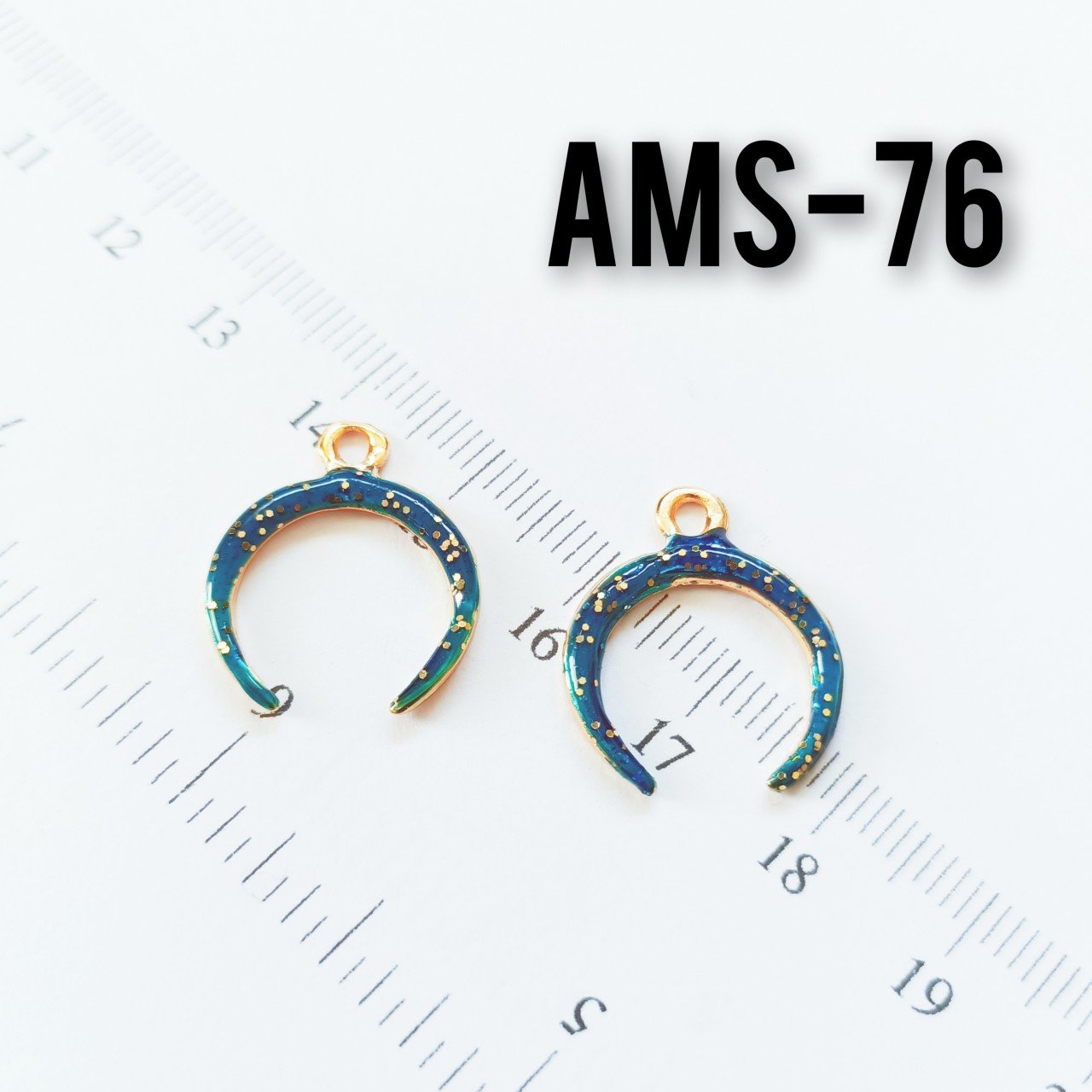 AMS-076 Altın Kaplama Simli Mineli Ay Uç