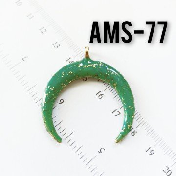 AMS-077 Altın Kaplama Simli Mineli Ay Uç