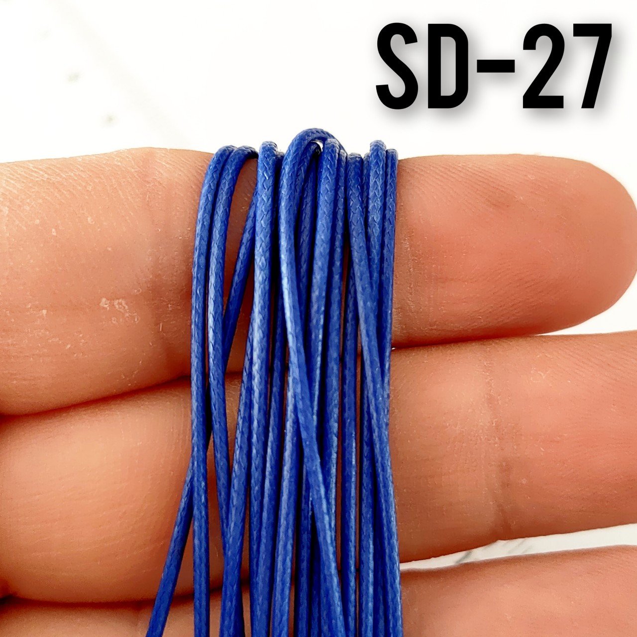 SD-27 Parlament Mavi Wrap ve Kolye İpi Suni Deri 1 mm