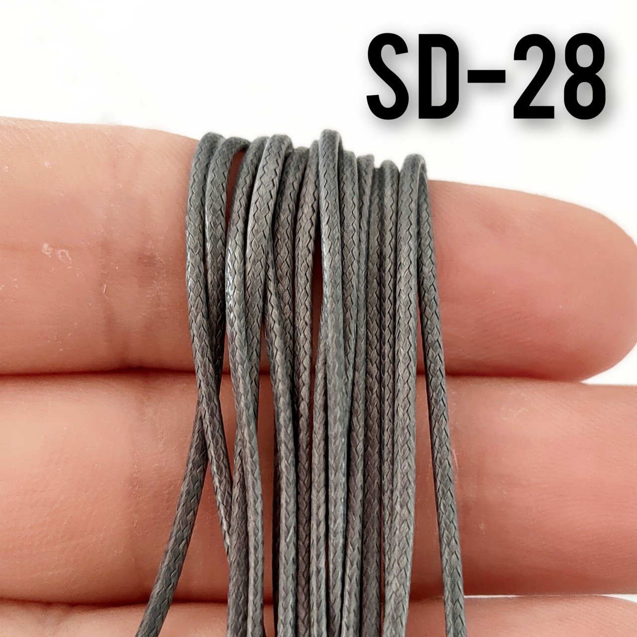 SD-28 Koyu Gri Wrap ve Kolye İpi Suni Deri 1 mm