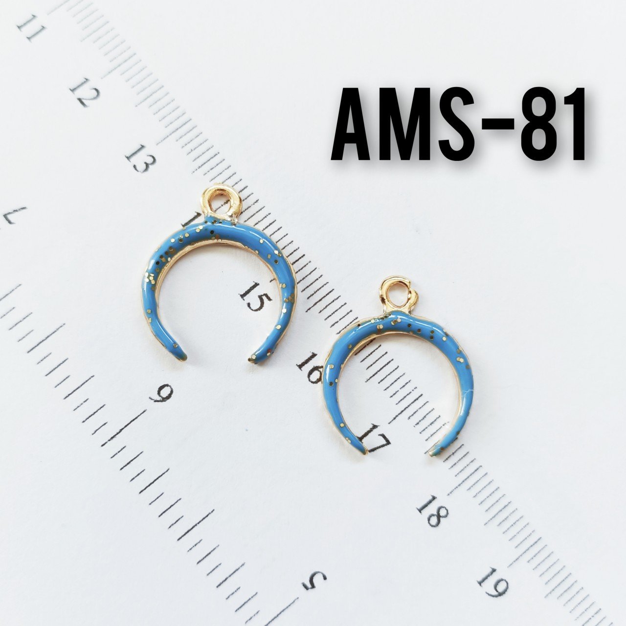 AMS-081 Altın Kaplama Simli Mineli Ay Uç