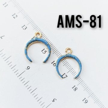 AMS-081 Altın Kaplama Simli Mineli Ay Uç