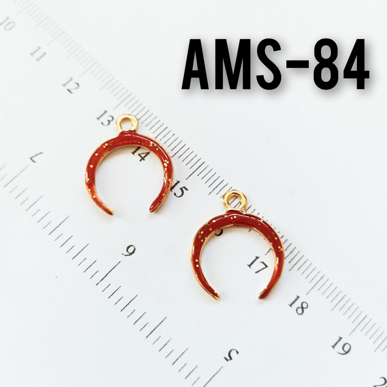 AMS-084 Altın Kaplama Simli Mineli Ay Uç