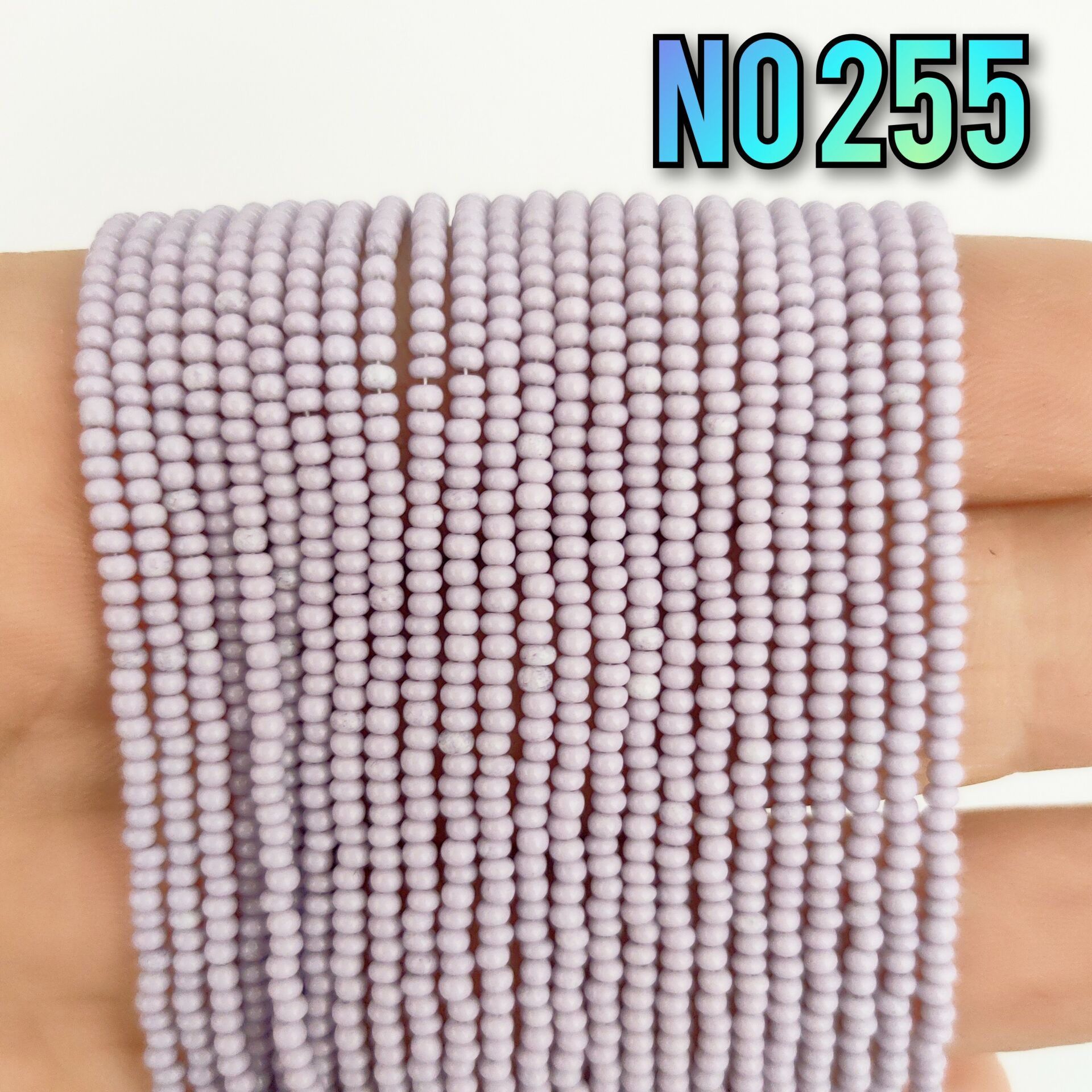 No: 255 Solgun Açık Mor Preciosa Dizi Kum Boncuk 11/0
