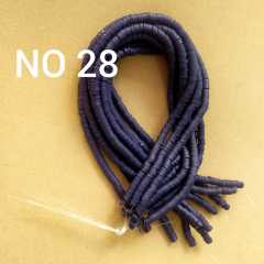 No : 28 Lacivert Renk Fimo Hamur Boncuk