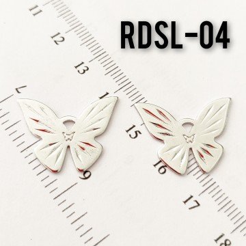 RDSL-04 Rodyum Kaplama Kelebek Sallantı