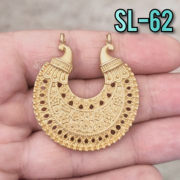 SL-62 24 Ayar Mat Altın Kaplama Kolye Uç Sallantı