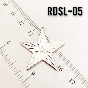 RDSL-05 Rodyum Kaplama Yıldız Kolye Ucu