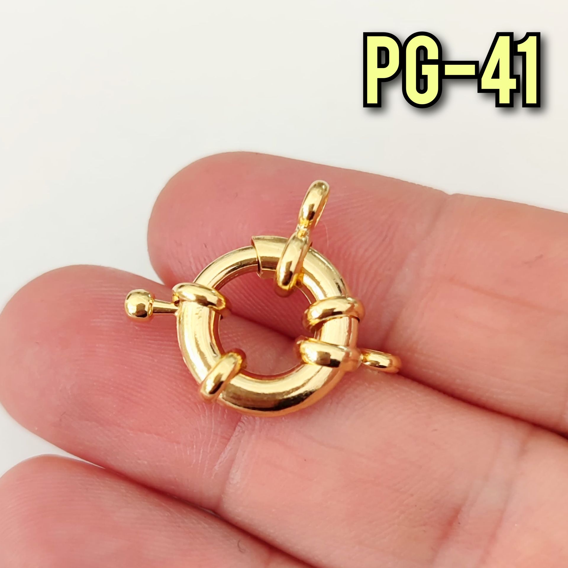 No : 41 24 Ayar Altın Kaplama Gemici Kilit 15 mm