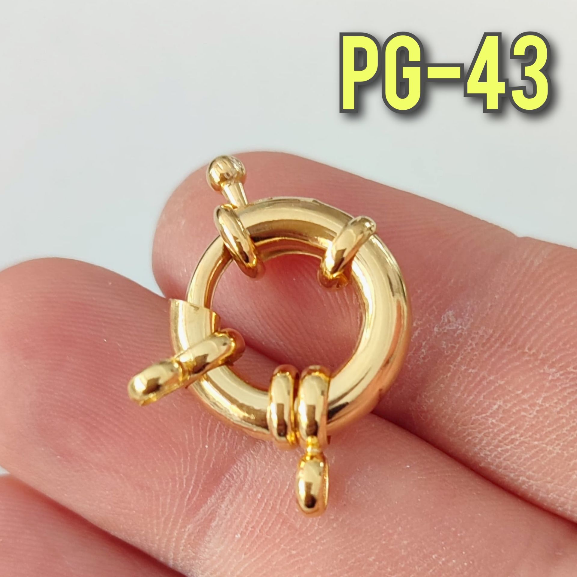 No : 43 24 Ayar Altın Kaplama Gemici Kilit 17 mm