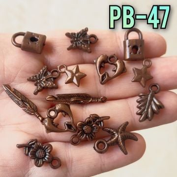 Pb-47 Bakır Renk Karışık Figür Plastik Sallantı